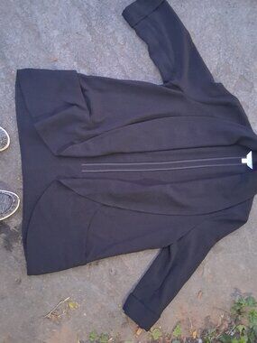 Time and Tru Women's Black Long Line Blazer Large 12/14